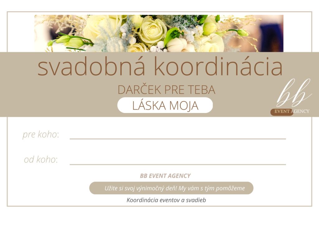 voucher svadobna koordinacia bbevent